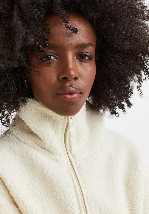 H&M - Teddy jacket - white