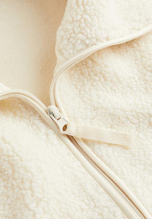 H&M - Teddy jacket - white