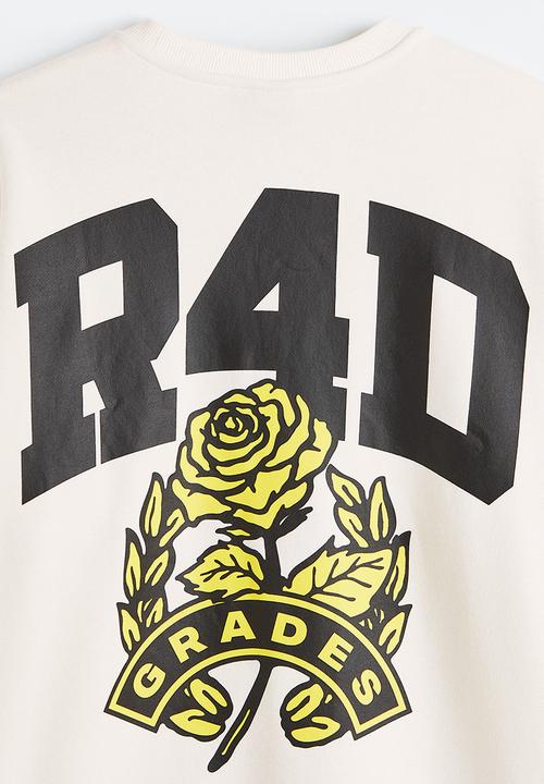 H&M - Relaxed fit sweatshirt - cream/r4d
