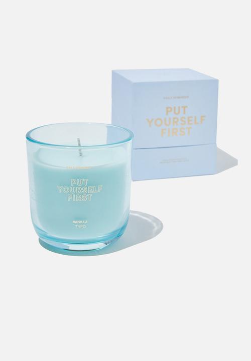 Typo - Daily Reminder Candle - Arctic Blue Put Yourself First