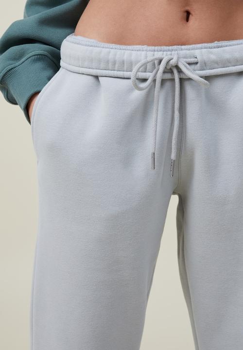 Cotton On - Plush gym track pant - aqua mist 