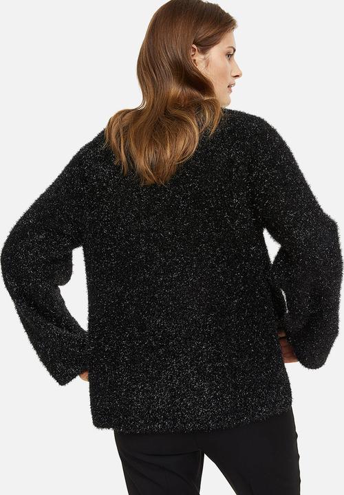 H&M - Oversized fluffy jumper - black
