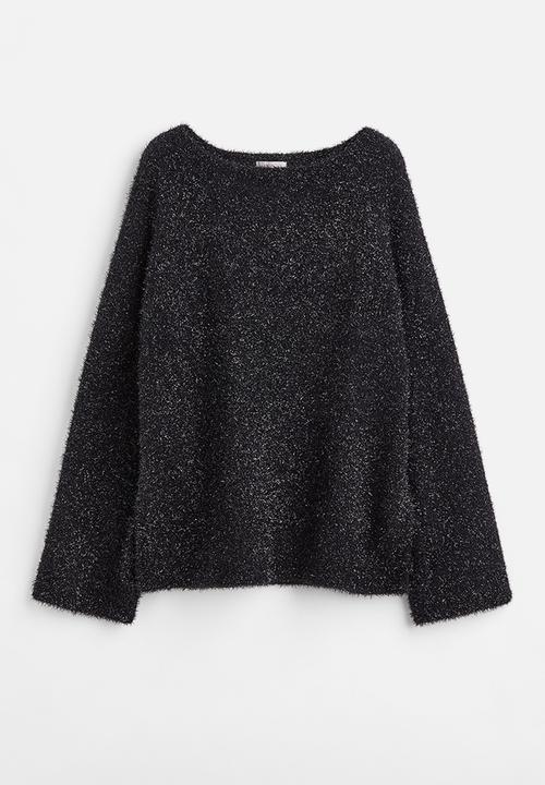 H&M - Oversized fluffy jumper - black