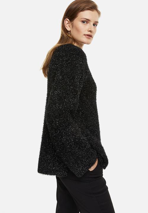H&M - Oversized fluffy jumper - black