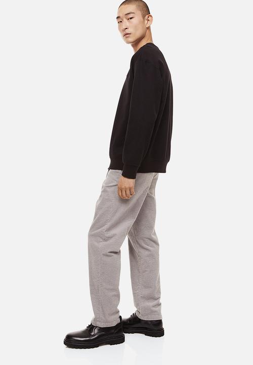 H&M - Relaxed fit appliquéd sweatshirt - black