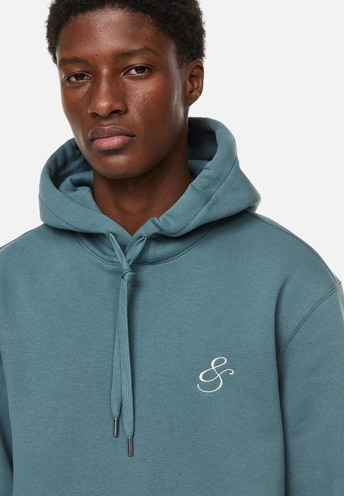 H&M - Regular fit printed hoodie - teal