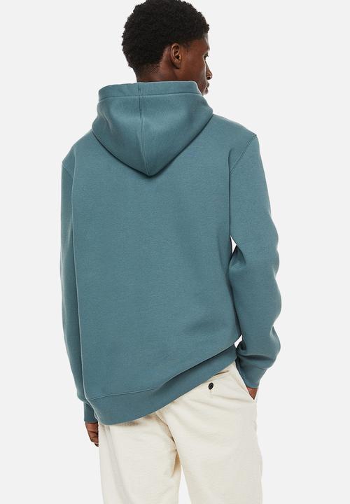 H&M - Regular fit printed hoodie - teal