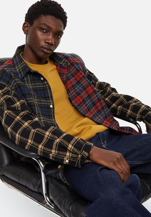H&M - Cotton twill shirt - red/checked