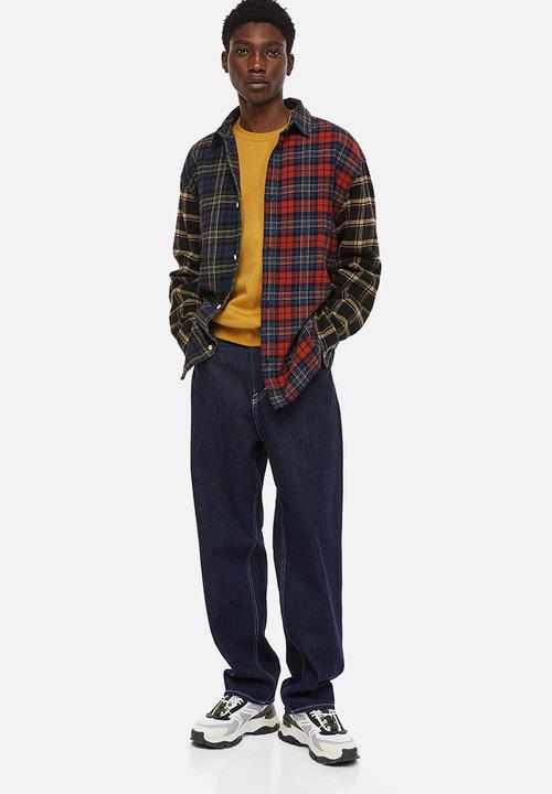 H&M - Cotton twill shirt - red/checked