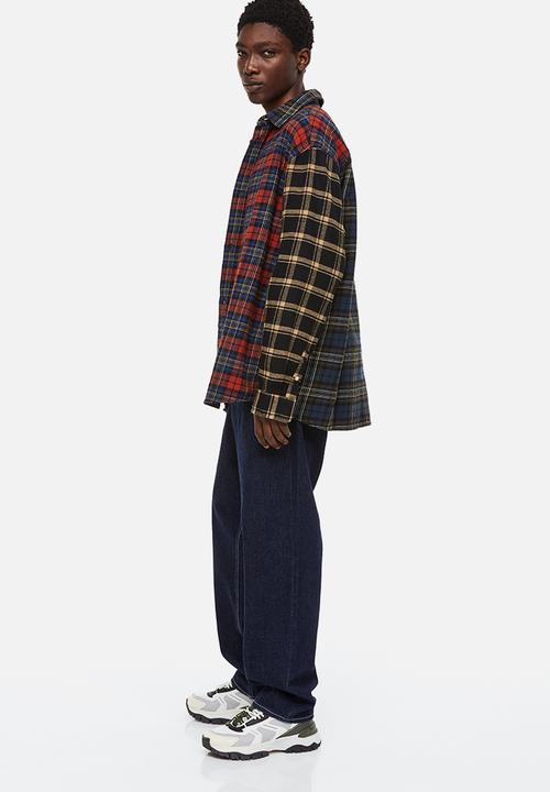 H&M - Cotton twill shirt - red/checked