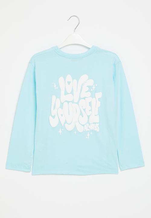 Superbalist - Girls graphic tee - light blue 1
