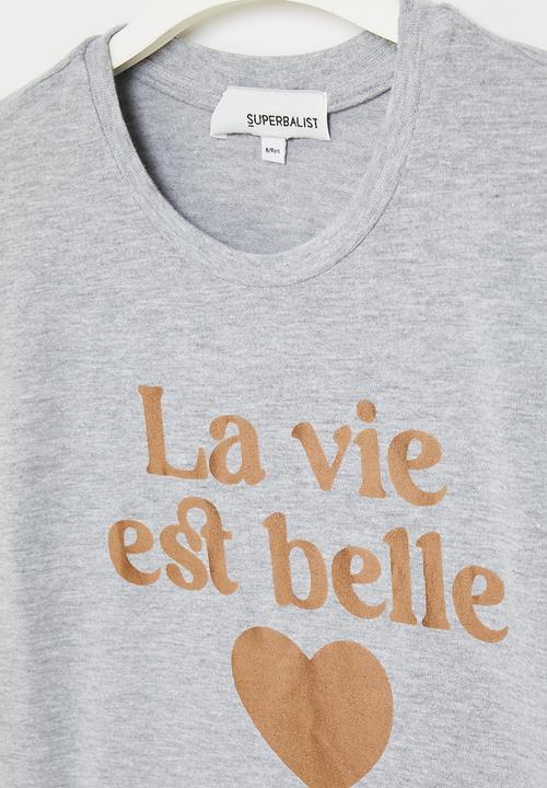 Superbalist - Girls graphic tee - grey