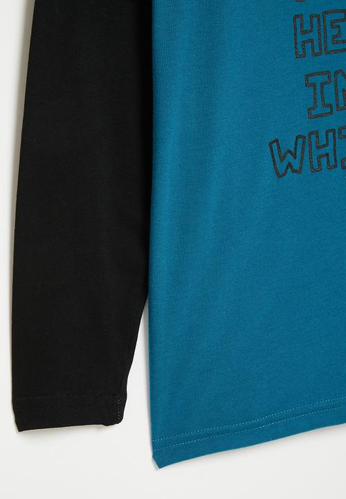Superbalist - Boys graphic twofer - teal/navy