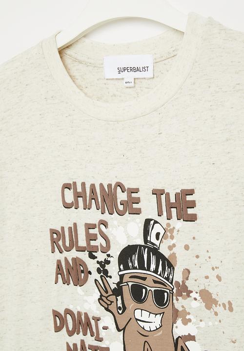Superbalist - Boys graphic twofer - oatmeal