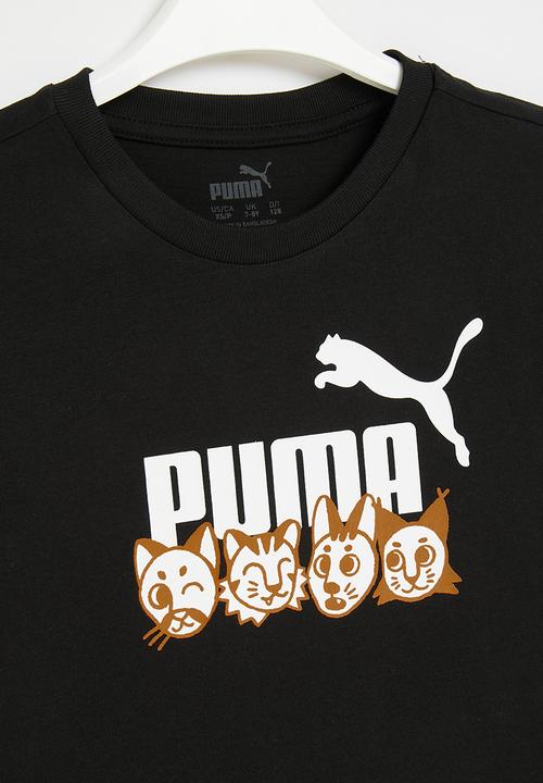 PUMA - Ess+puma mates tee - puma black