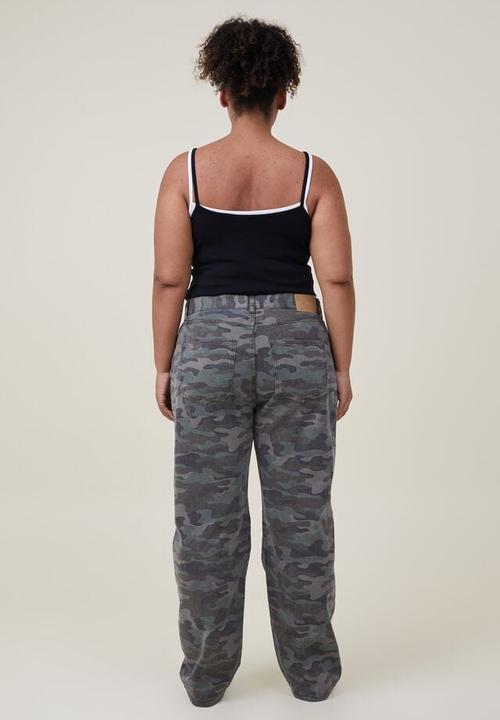 Cotton On - Loose Straight Jean - Camo Moto