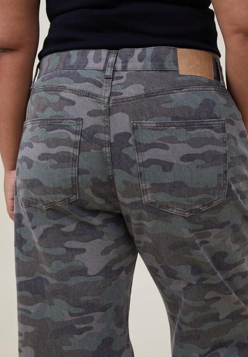 Cotton On - Loose Straight Jean - Camo Moto