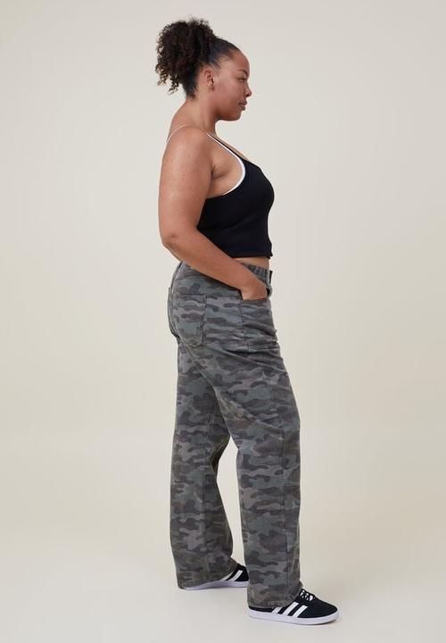 Cotton On - Loose Straight Jean - Camo Moto