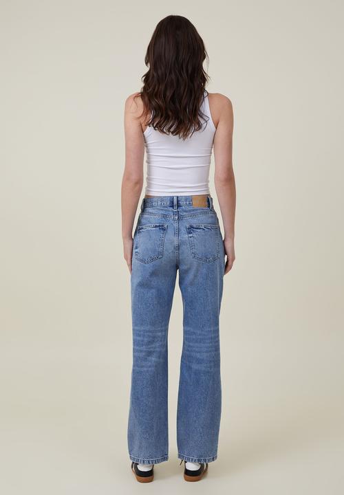 Cotton On - Loose Straight Jean - Surfers Blue Rip