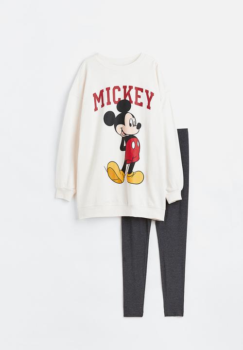 H&M - Printed pyjamas - white mickey mouse