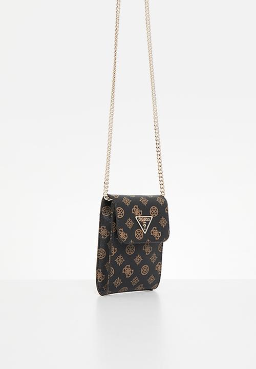 GUESS - Noelle flap chit chat - mocha logo