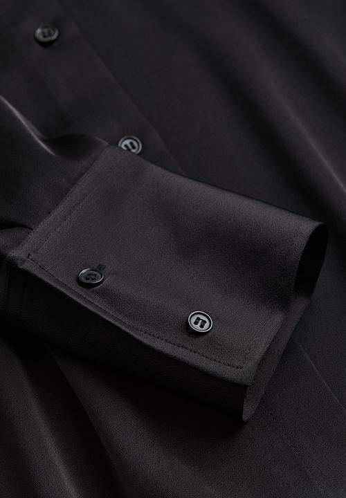 H&M - Fitted shirt - black