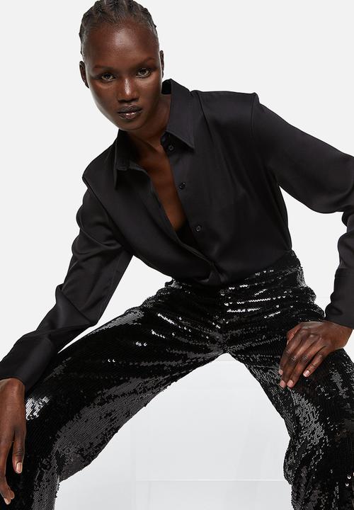 H&M - Fitted shirt - black