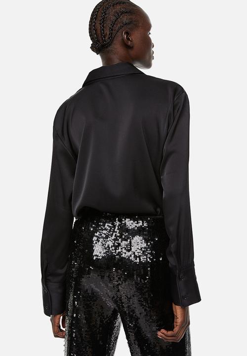 H&M - Fitted shirt - black