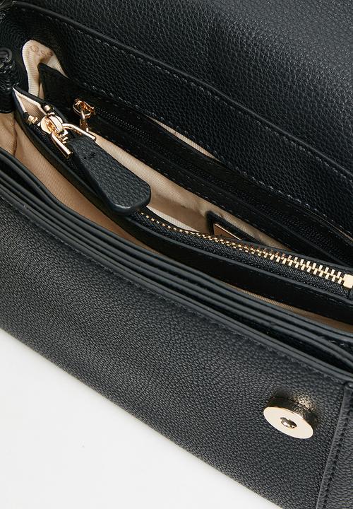 GUESS - Angy top handle flap - black