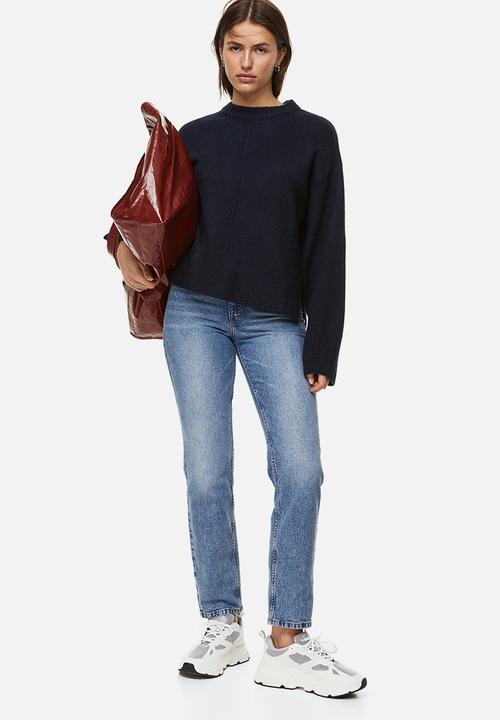 H&M - Fine-knit jumper - navy blue