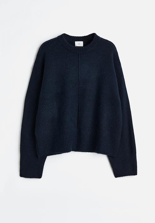 H&M - Fine-knit jumper - navy blue
