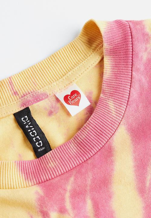 H&M - Oversized printed t-shirt - light yellow/care bears