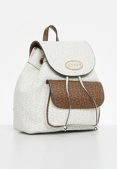 GUESS - Berritt backpack - white & neutral