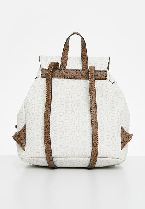 GUESS - Berritt backpack - white & neutral