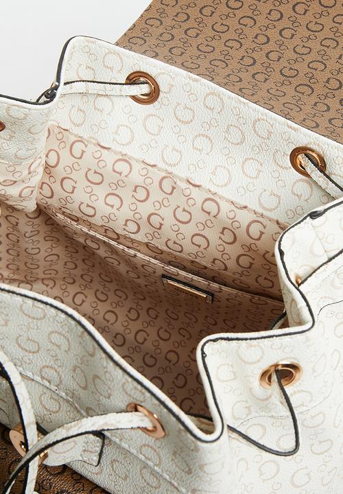 GUESS - Berritt backpack - white & neutral