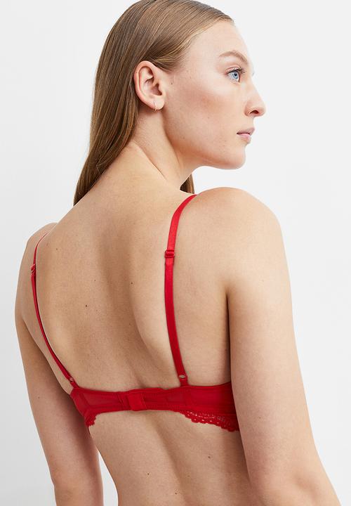 H&M - Super push-up bralette - red