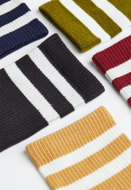 H&M - 5-pack socks - yellow/red