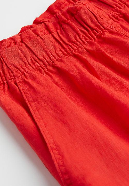 H&M - Ankle-length linen trousers - red