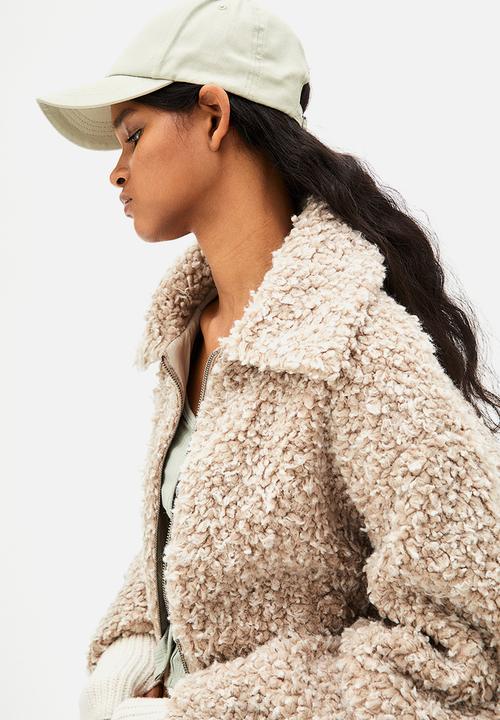 H&M - Teddy jacket - light beige
