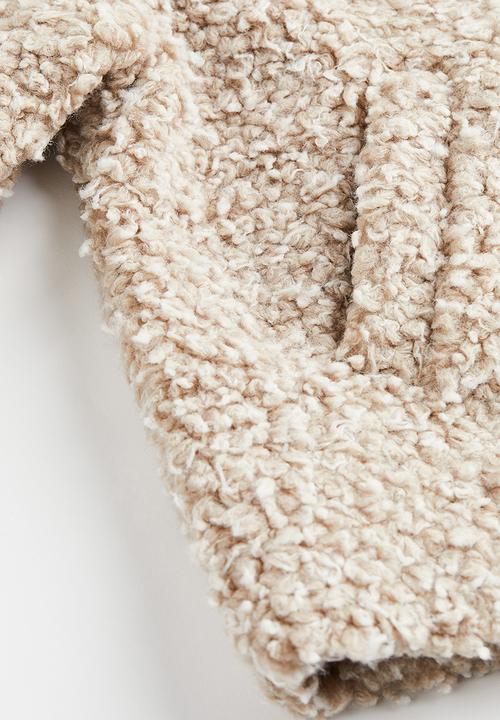 H&M - Teddy jacket - light beige