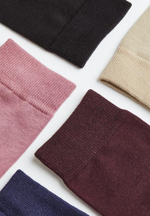 H&M - 5-pack socks - pink/beige