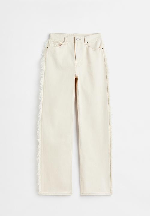 H&M - Straight regular jeans - cream