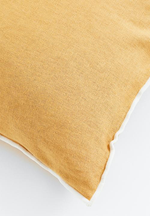 H&M - Linen-blend cushion cover - yellow