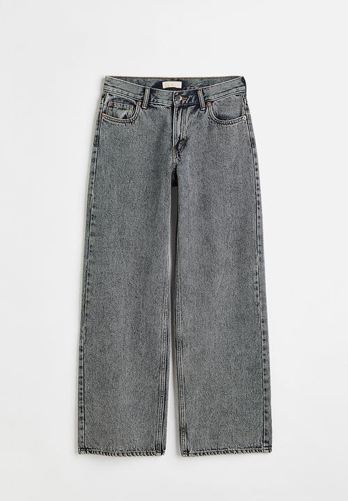 H&M - Straight low jeans - denim blue/washed