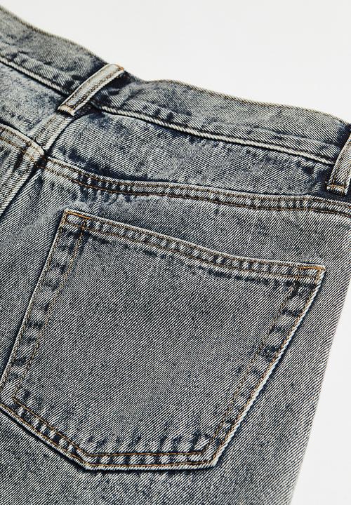 H&M - Straight low jeans - denim blue/washed