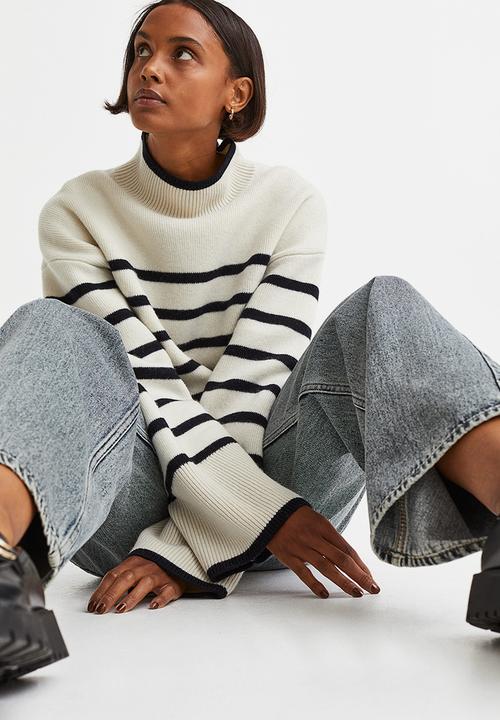 H&M - Straight low jeans - denim blue/washed