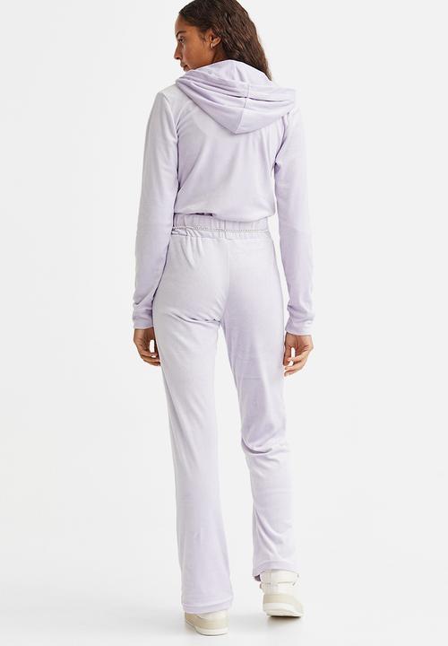H&M - Velour trousers - light purple