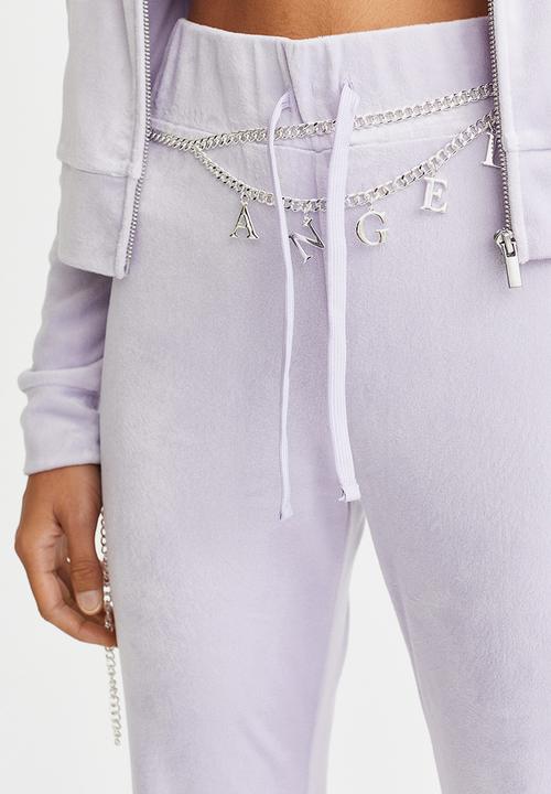 H&M - Velour trousers - light purple