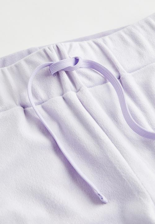 H&M - Velour trousers - light purple