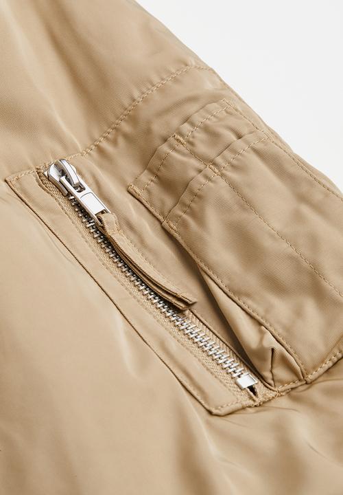 H&M - Oversized bomber jacket - beige